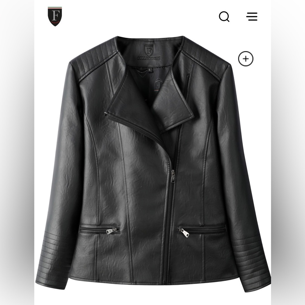 F- Collections Sustainable Vegan Leather/ Luxury Jacket
